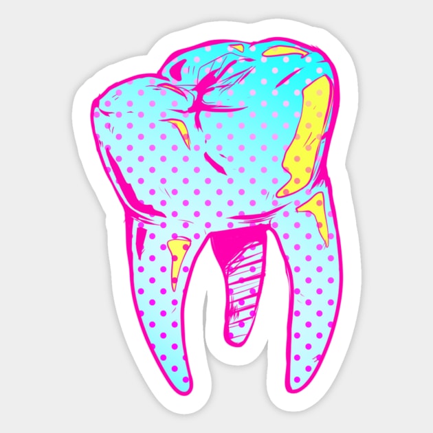 Tooth Be Told... Sticker by caprisundad